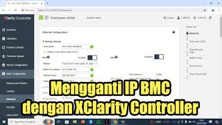 Cara mengubah IP BMC dengan XClarity Controller [upl. by Ellehcem558]