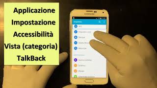 talkback disattivare per qualsiasi android smartphone [upl. by Nirret]