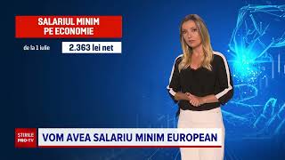 România va trece din toamnă la salariul minim european [upl. by Adnilam]