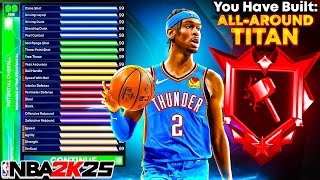 I BROKE NBA2K25 WITH THE BEST POINTGUARD BUILD on NBA2K25 quotALLAROUND TITANquot [upl. by Dinan]