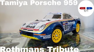 Tamiya Porsche 959 Rothmans Tribute [upl. by Aikat286]