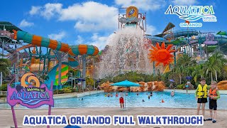 Aquatica Water Park Full Walkthrough Orlando Jan 2023 4K [upl. by Oleic]