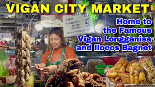 Filipino Food Market Ilocos Sur Philippines  Vigan City Public Market Tour amp Historical Walk 2024 [upl. by Aekim786]