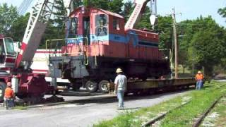 Locomotive Loaded On Flat Car [upl. by Htebazle]