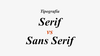 Tipografía Serif v Sans Serif [upl. by Edieh]