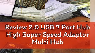 Review 20 USB 7 Port Hub High Super Speed Adaptor Multi Hub Splitter Expansion Computer Charger [upl. by Seel]