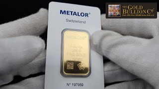 1oz Metalor Gold Bar I Buy Now [upl. by Perloff]