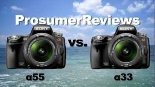 NEW  SONY a33 vs a55 test and review [upl. by Manara48]