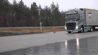 Volvo Trucks  Emergency braking at its best [upl. by Eibo]