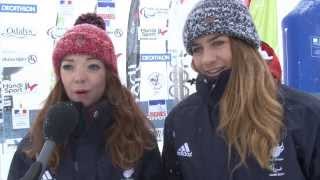 Great Britains Jade Etherington wins womens downhill visually impaired race at IPC World Cup [upl. by Shuma]