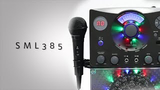 Singing Machine Karaoke with Lights and CD SML385BT [upl. by Nwadahs]