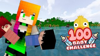 100 BABY CHALLENGE  20  MINECRAFT 100K 6 [upl. by Attehcram]