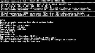 Cgminer Scrypt Mining Tuning Overclocking GPU Raise Hashrate Tutorial Litecoin Feathercoin etc [upl. by Adamski]