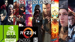 Test 20 Games with GTX 1650 Super Ryzen 5 2400G amp 8GB RAM [upl. by Mike]