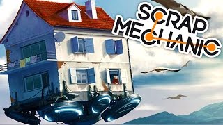 UNE MAISON VOLANTE  Scrap mechanic [upl. by Becca942]