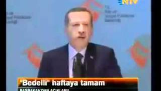 TAYYİP ERDOGAN quotBEDELLİ ASKERLİK DİYE BİR ŞEY KABUL EDİLEMEZ [upl. by Mercuri]