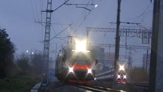 Электропоезд ЭП2Д0055 ЦППК сообщением Нара  Москва [upl. by Doig398]