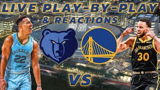 Memphis Grizzlies vs Golden State Warriors  Live PlayByPlay amp Reactions [upl. by Ahsaercal]