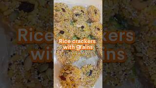 Rice crackers with grains [upl. by Sadira548]