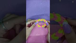 I Made DIY Rubber Band Bracelets💗💛shortsytshorts [upl. by Sheeree825]