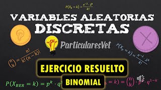 DISTRIBUCIÓN BINOMIAL  EJERCICIO RESUELTO  Bioestadística [upl. by Mallorie679]