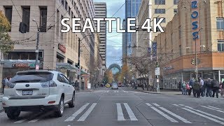 Driving Downtown  Seattle 4K  USA [upl. by Leahcin127]