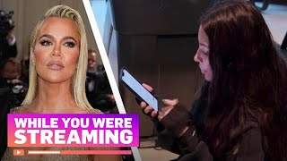 Kim Kardashian Breaks News to Khloe About Tristans Infidelity  While You Were Streaming  E News [upl. by Nodanrb]