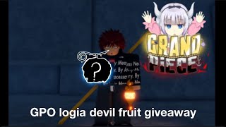 GPO Logia Devil Fruit Giveaway [upl. by Yehudi337]