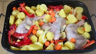 POULET au four avec pomme de terre et LEGUMES [upl. by Ssej]