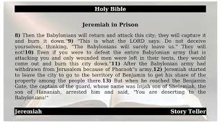 Jeremiah  Chapter 37  Jeremiah in Prison  The Holy Bible [upl. by Edahc]