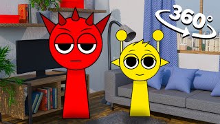 Incredibox Sprunki Appear In YOUR House  360º VR  8K [upl. by Iramohs20]