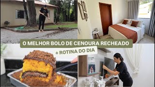 Bolo de cenoura chocolatudolimpei o quintal chuvinha boa quarto limpinho e mais  LAíS VELOSO [upl. by Ydissac610]