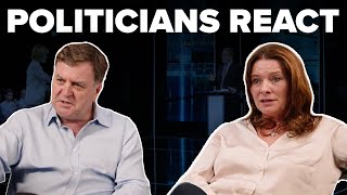 Political Gogglebox  Ministers React to the UK Election Debate [upl. by Salli145]