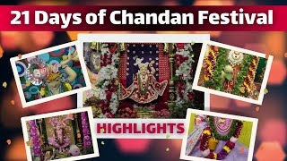 21 Days Chandan Yatra Festival 2023  Highlights  ISKCON Chowpatty [upl. by Esirrehc]