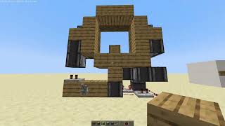 How to make a 3x3 Piston door in minecraft [upl. by Buckley589]