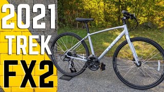 A Great Fitness Commuter  2021 Trek FX 2 Disc Hybrid Bike [upl. by Cletus174]