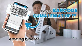 CARA DESAIN BARCODE MUDAH  Cuma lewat HP [upl. by Ahsrav]