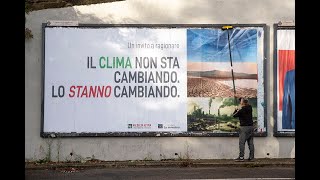 Campagna affissioni No Geoingegneria a Poggibonsi Siena [upl. by Adilem]