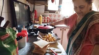 Live Order Preparation Pizza sandwich Masla Fries Shami kabab Sandwich  Foodpanda Homechef [upl. by Ecirtnahs]