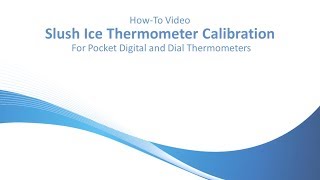 Slush Ice Thermometer Calibration [upl. by Reifel]