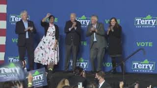 Terry McAuliffe dances around like an idiot before losing the election [upl. by Nnylannej]