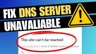 FIX DNS Server Unavailable Error in Windows 11 [upl. by Yuria537]