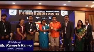 Glimpse of Day 1 Vibrance Event  Dept of Viscom amp Animation drmgruniversity viscom [upl. by Neelac]