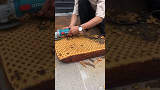 Decomposed rubber mattress  clean up for the beautiful hotel owner [upl. by Nathaniel]