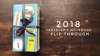 2018 Travelers Notebook Flip Through [upl. by Gal733]