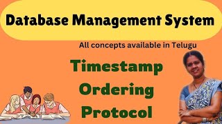 Timestamp ordering protocol in concurrency control  DBMS in telugu [upl. by Corrianne]