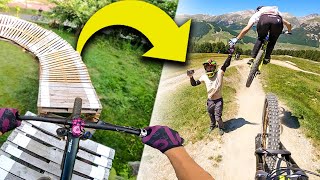 DAL SALTO DEI PISELLI AD UNA VERA PISTA DOWNHILL con MolteniMichele [upl. by Eidur]