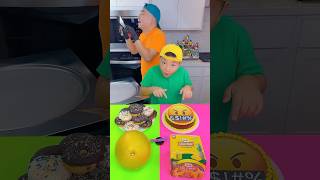 Emoji cake VS Donuts ice cream challenge🍨 funny by Ethan Funny Family [upl. by Riana]