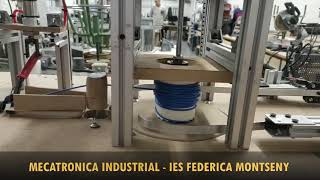 Proyecto MAQUINA BOBINADORA DE CABLE  MECATRÓNICA INDUSTRIAL  IES FEDERICA MONTSENY [upl. by Eiramalegna]