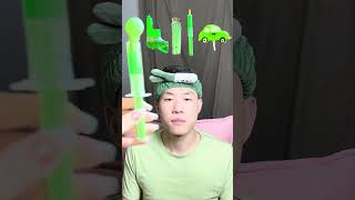 🥝🧃💚🎧ASMR Greenthemed Mukbang  Perfect for Sleepimmersive asmr asmrsounds funny [upl. by Shantee471]